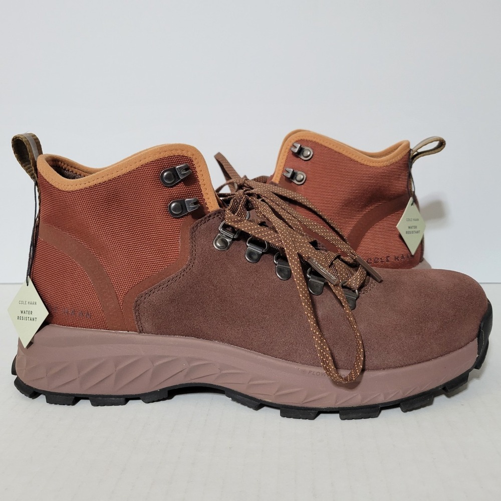 Cole Haan Mens Zerogrand Street Hiker WR Chestnut/Burnt Henna/Wr C35700 Sz 9.5 M